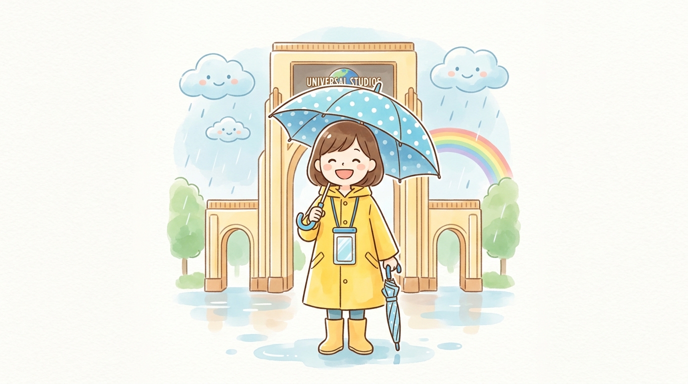 雨の日のユニバが楽しくなるメリット5つ