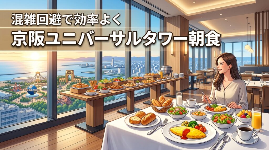 ホテル京阪 ユニバーサルタワー 朝食は混む？USJ前に効率よく食べる方法