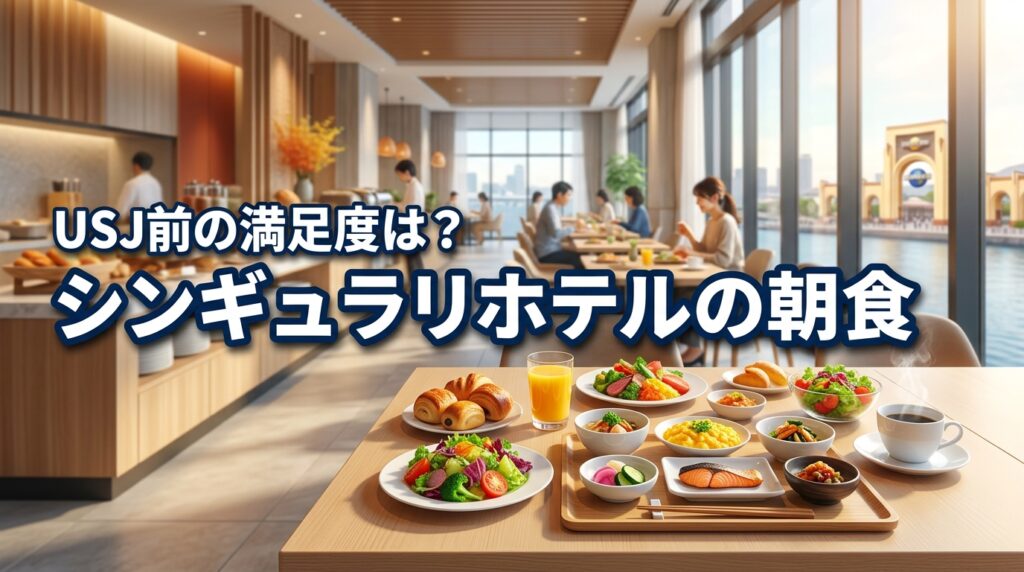 シンギュラリホテルの朝食は付けるべき？内容や満足度をUSJ入園前に確認