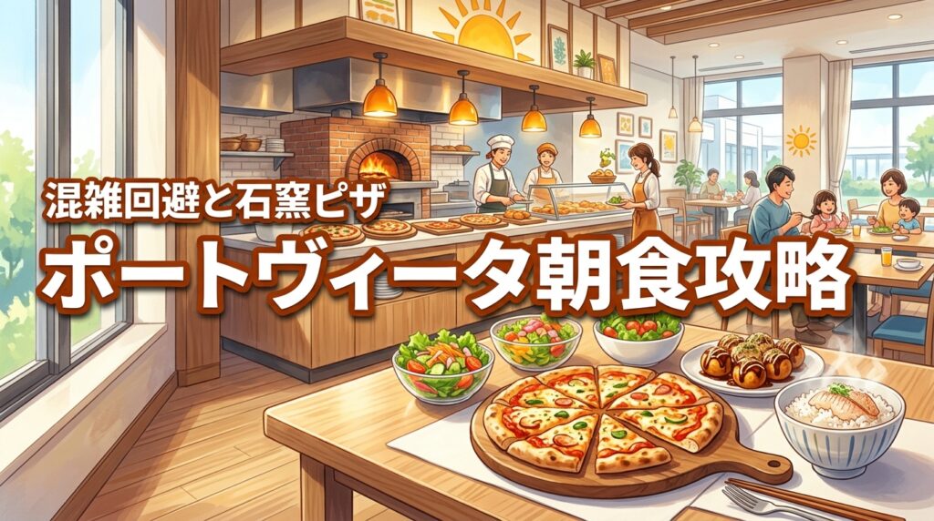 ホテル ユニバーサル ポート ヴィータ 朝食の混雑は？石窯ピザや子連れ攻略法