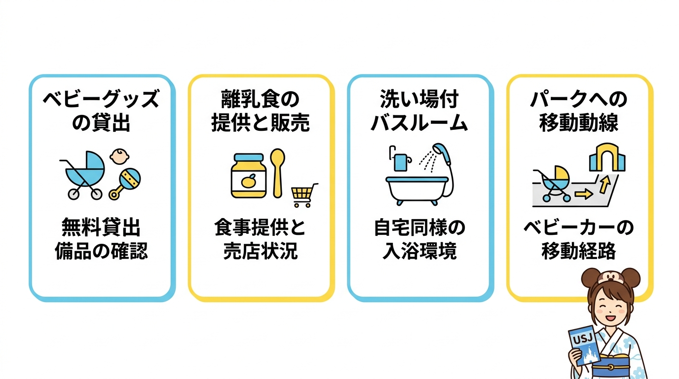 USJのホテル選びで確認すべきポイント4つ