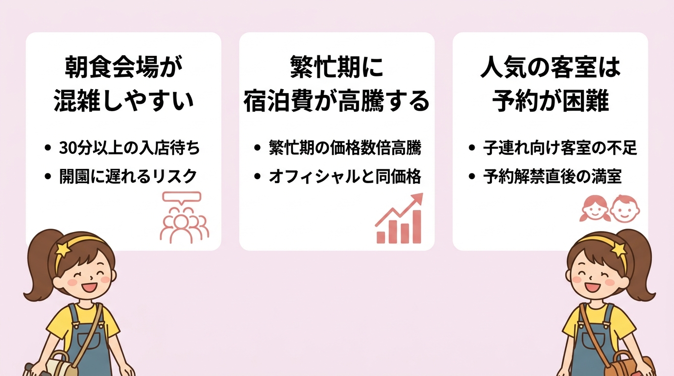 USJ近隣の格安ホテルに泊まるデメリット3つ