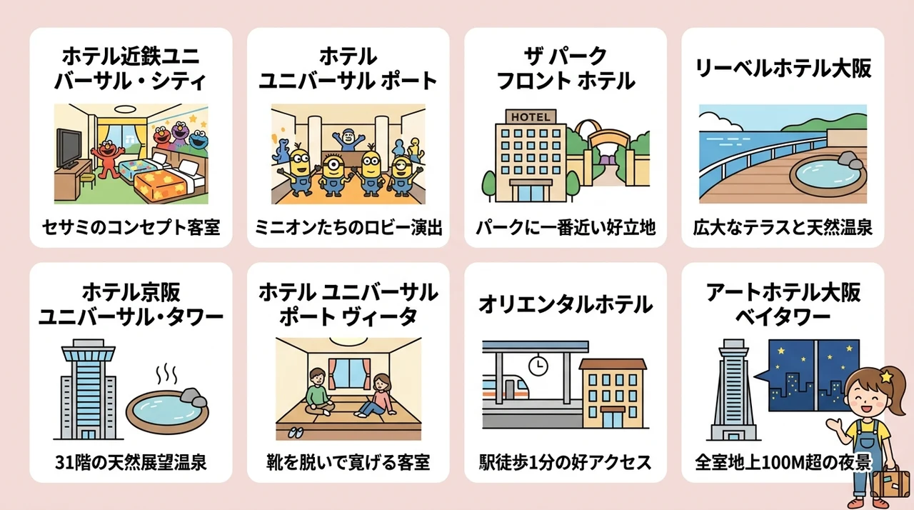 コスパ最強！USJの子連れおすすめホテル8選