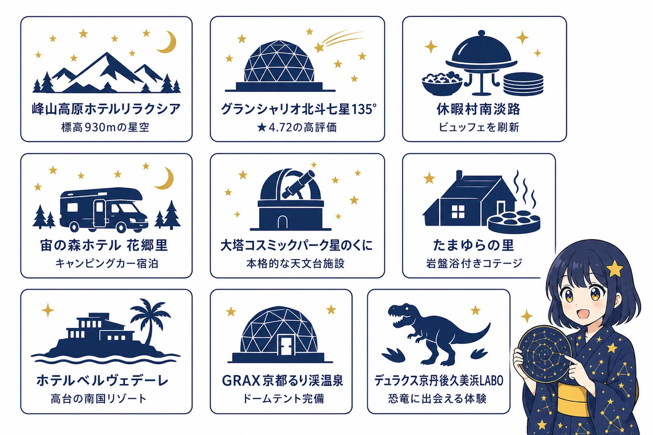 関西で満天の星が見える宿おすすめ9選