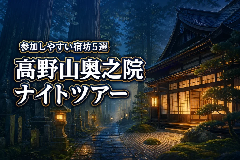 高野山奥之院ナイトツアーにおすすめの宿坊は？参加しやすい寺院5選をご紹介！