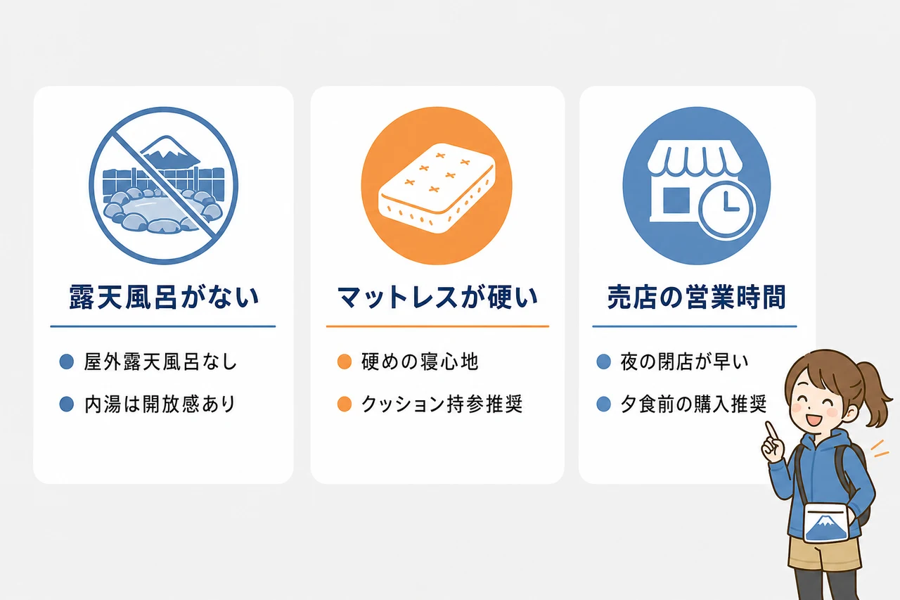 休暇村 富士のデメリットと注意点
