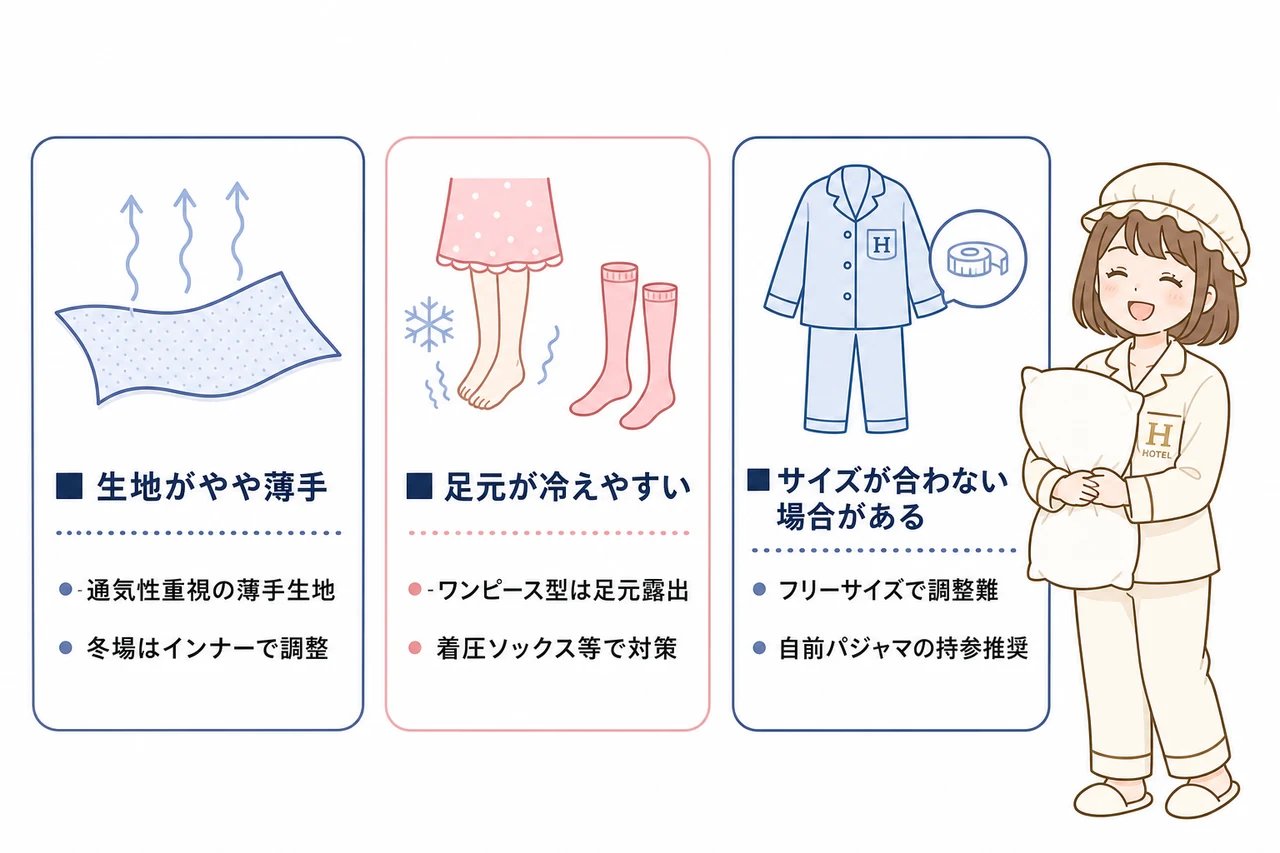 ナイトウェアを利用するデメリット