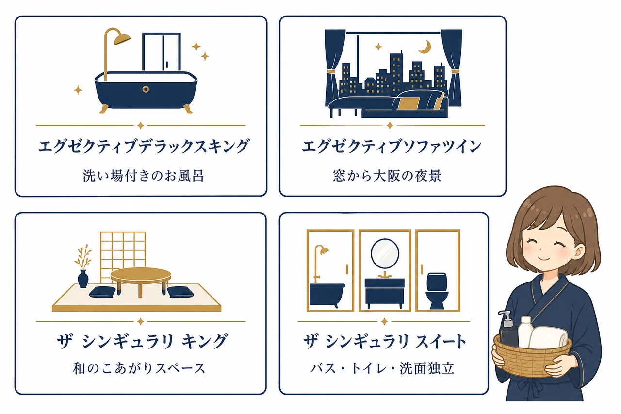 シン ギュラ リ ホテル バス トイレ 別の客室4選