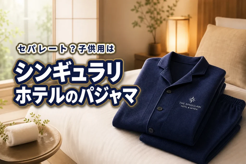シンギュラリホテルのパジャマはセパレート?子供用の有無やサイズ感を詳しく紹介