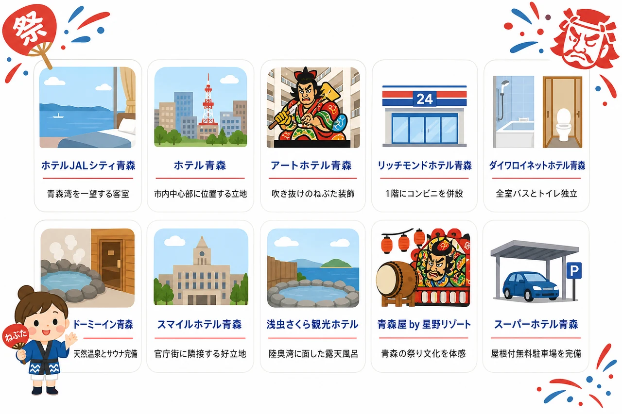 ねぶた祭りでおすすめの宿泊施設10選
