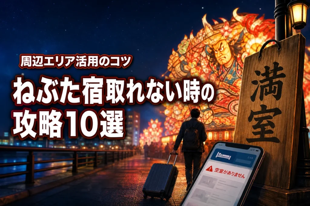 ねぶた祭りの宿取れない時の予約攻略法10選!周辺エリアで快適に過ごすコツ