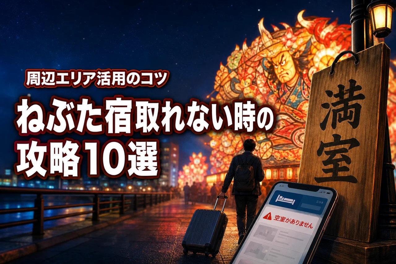 ねぶた祭りの宿取れない時の予約攻略法10選！周辺エリアで快適に過ごすコツ