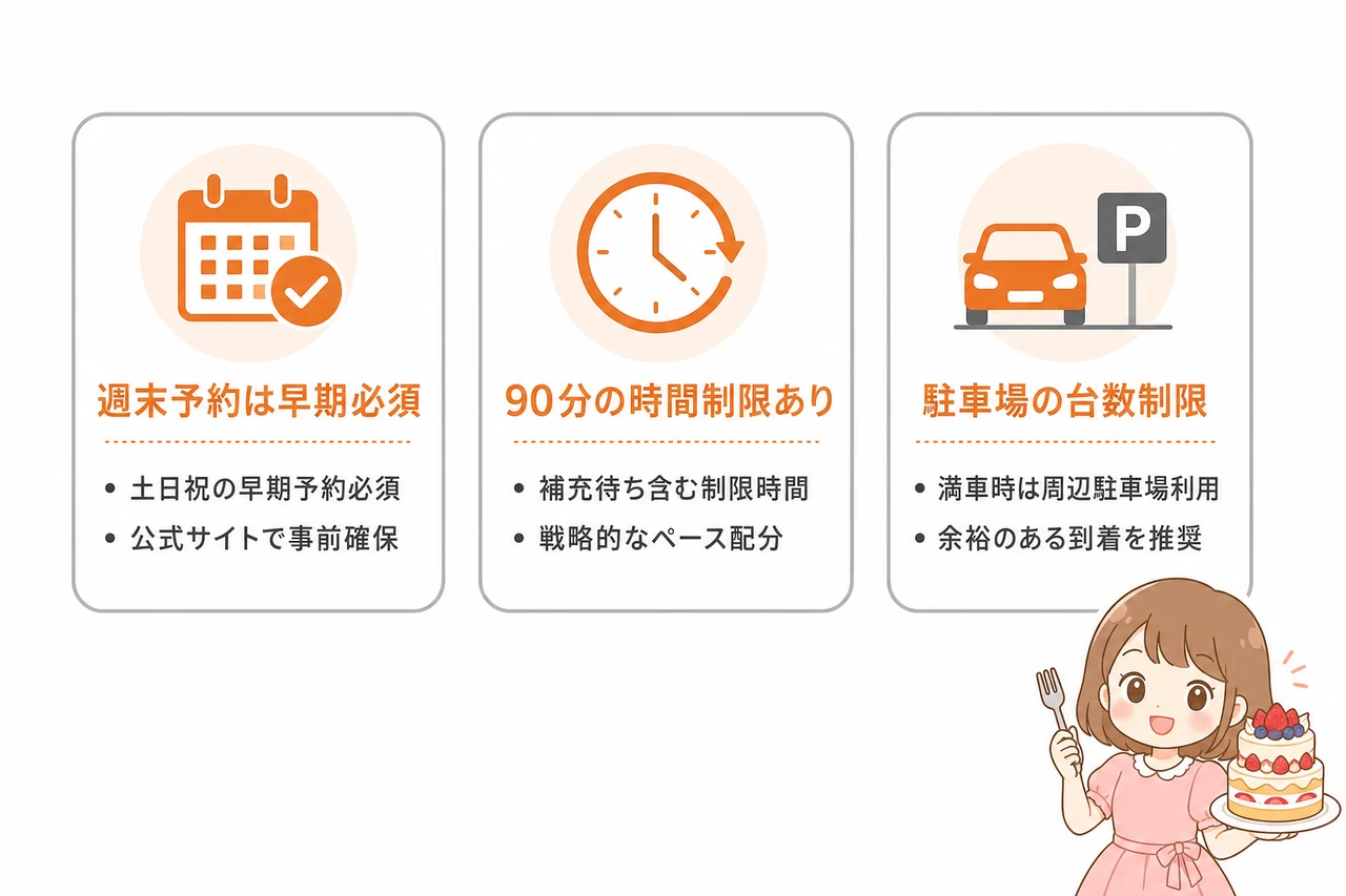 ケーキ食べ放題で注意したいデメリット3つ