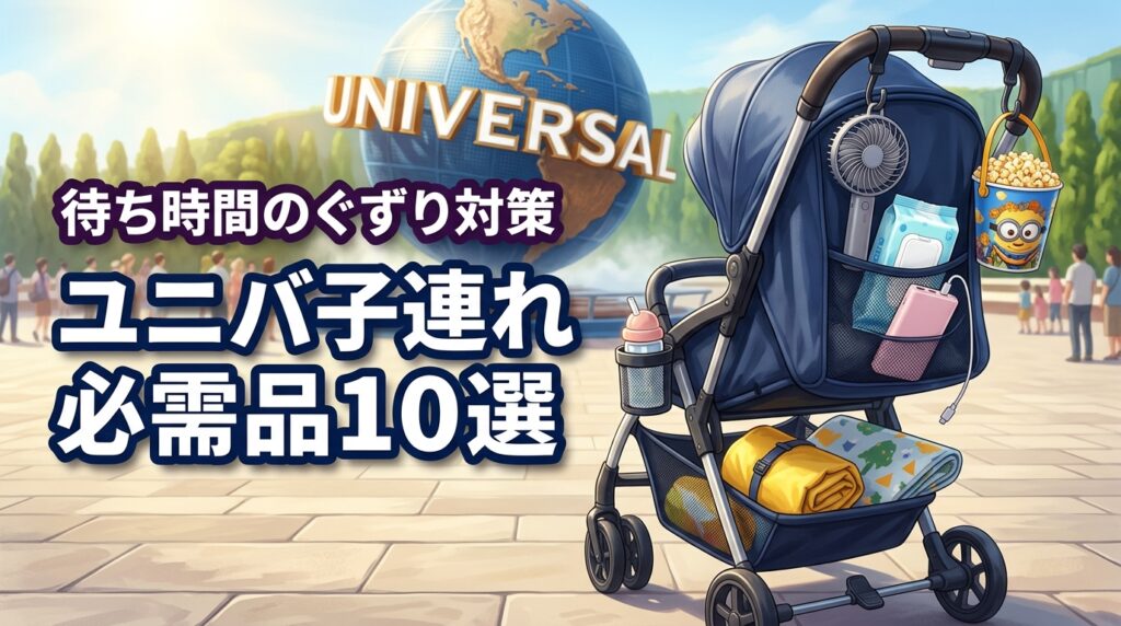 ユニバに子連れで持っていけばよかった必需品10選！待ち時間のぐずり対策も