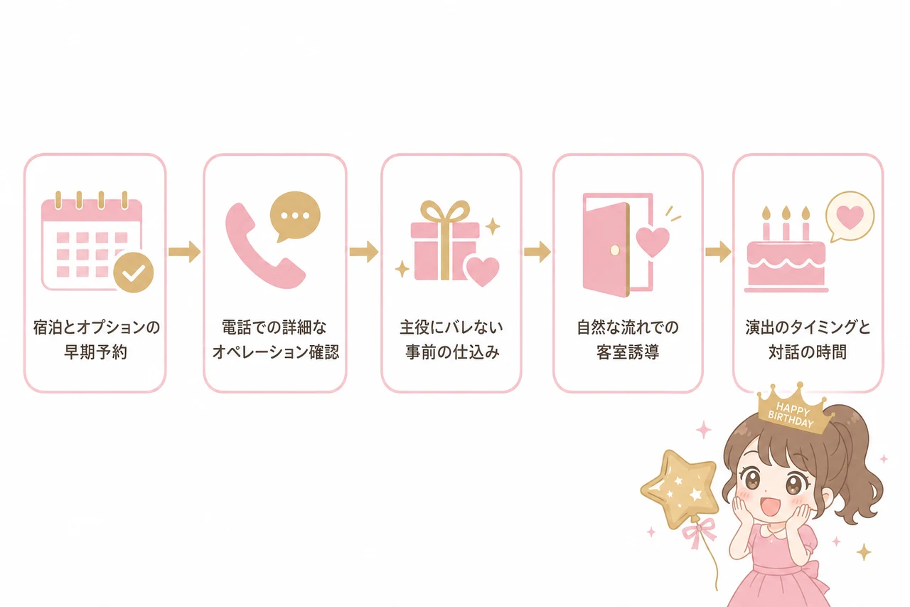 誕生日サプライズを成功に導くタイムスケジュール