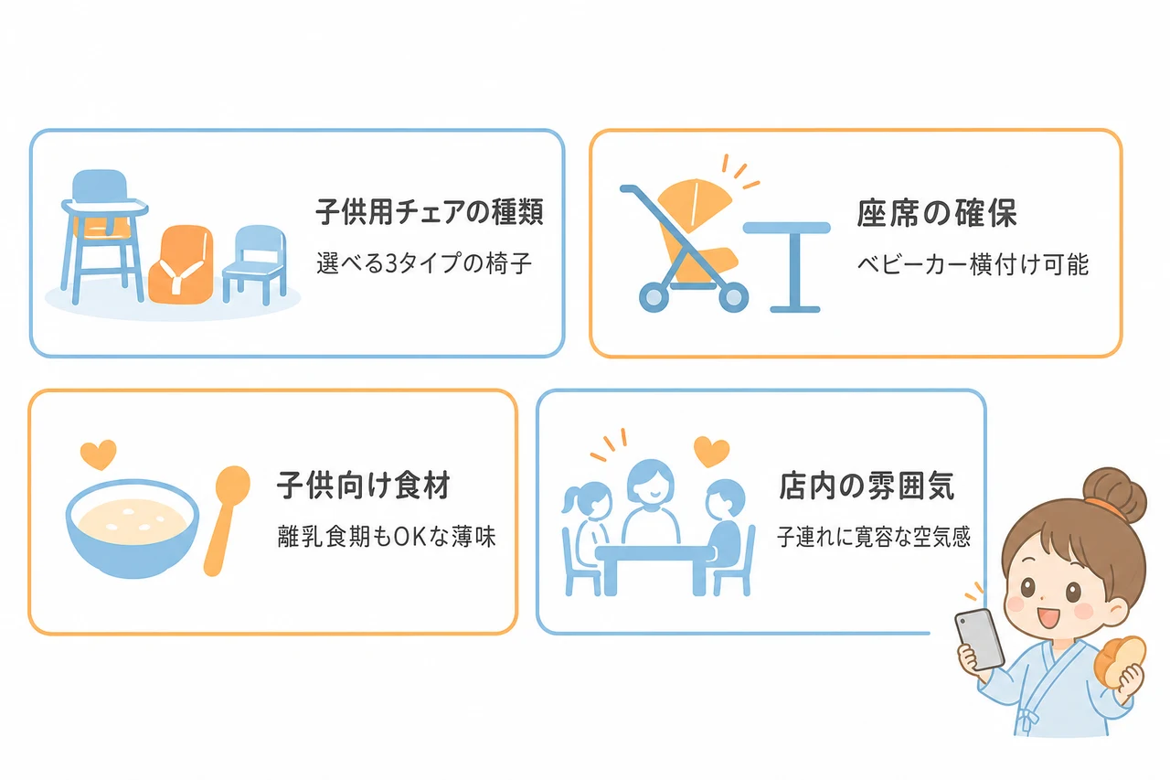 子連れファミリーが安心して利用できるポイント