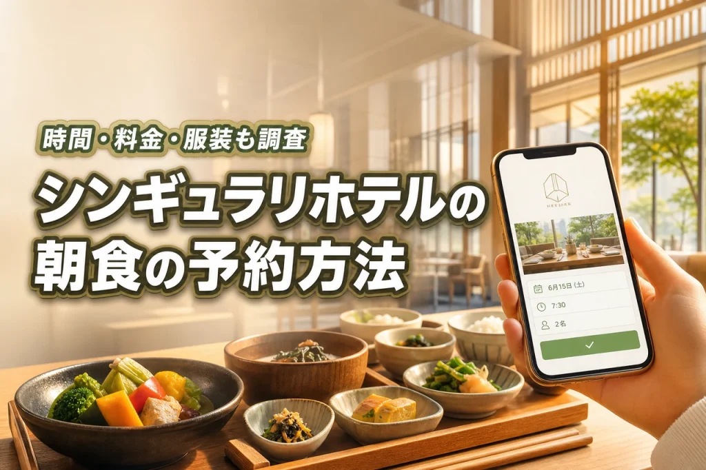 シンギュラリホテルの朝食の予約方法！時間・値段・服装についても調査