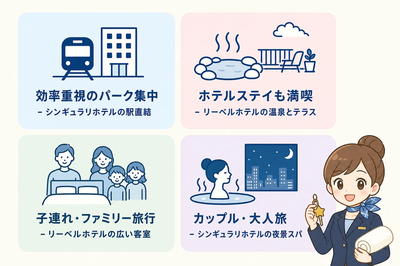 旅行スタイル別おすすめホテル比較
