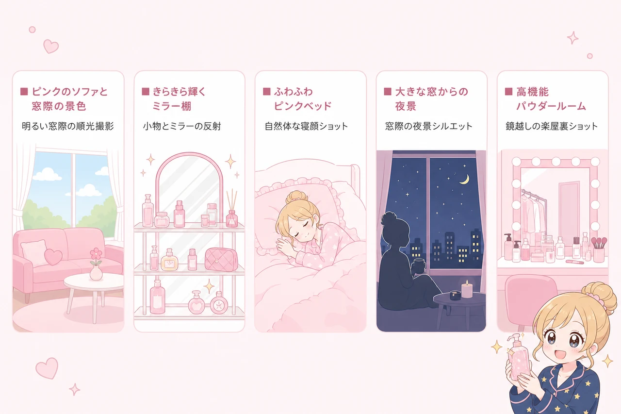 女子会で映える！キラキラルームの写真スポット5選