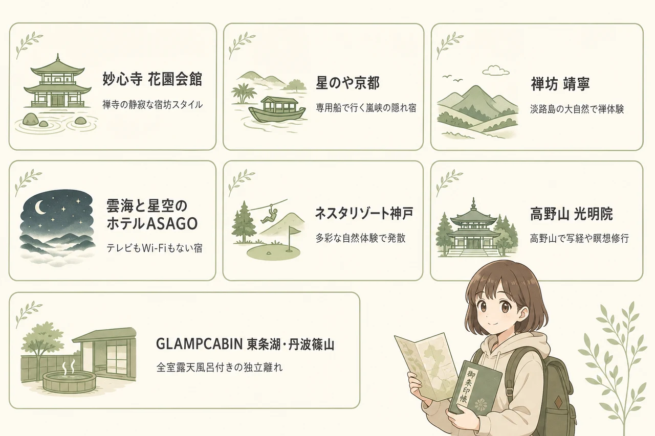 【厳選】関西のデジタルデトックス一人旅におすすめの宿7選