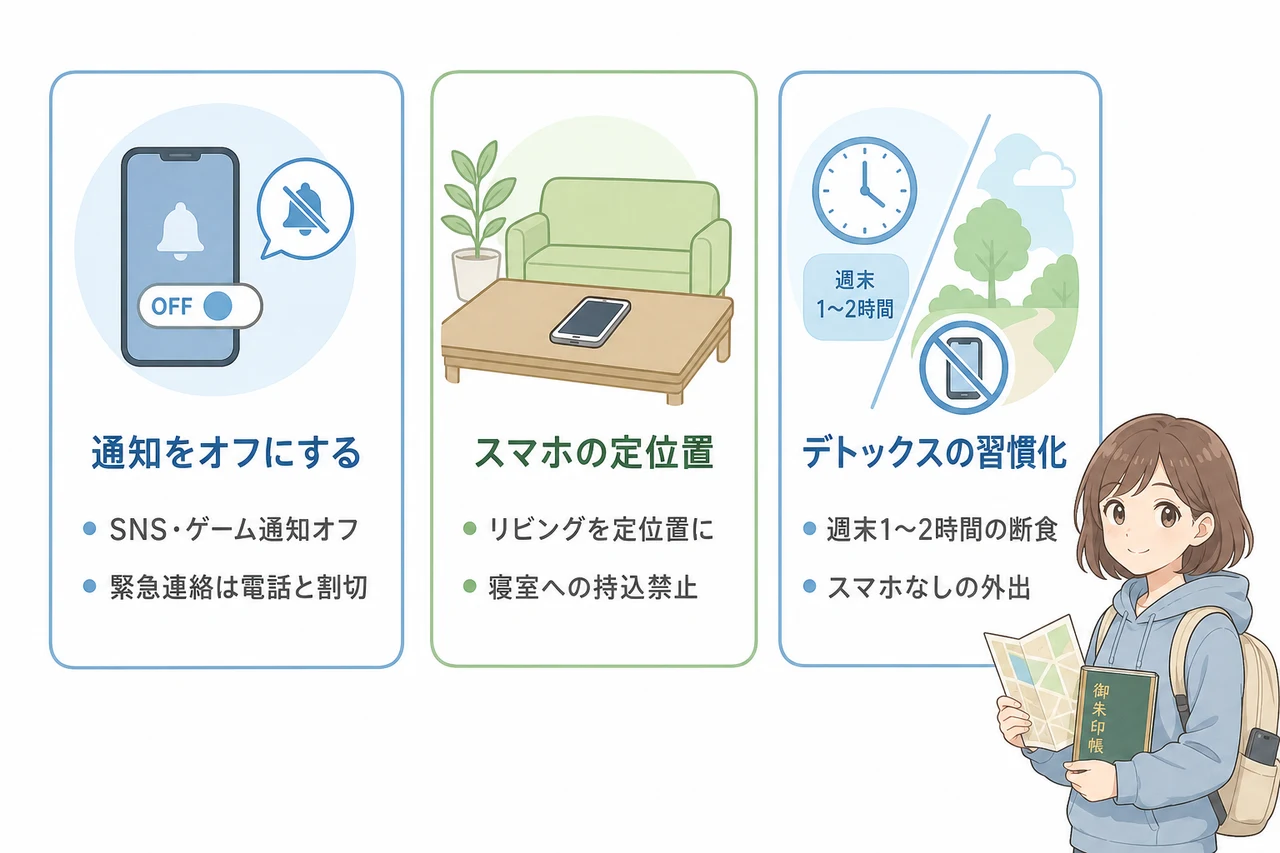 帰宅後も効果を持続させる日常のスマホ習慣改善術