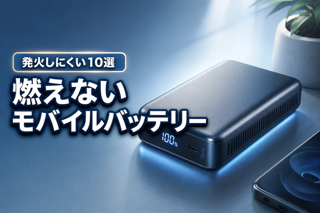 燃えないモバイルバッテリーおすすめはある?発火しにくい最新モデル10選をご紹介!