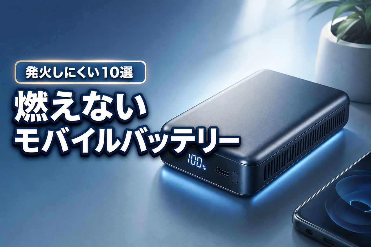 燃えないモバイルバッテリーおすすめはある?発火しにくい最新モデル10選をご紹介!