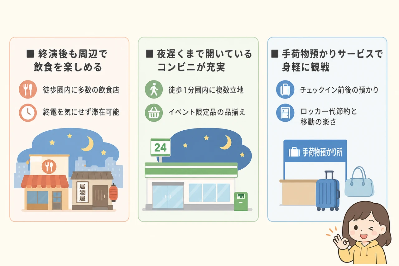 イベント宿泊で実感した3つのメリット