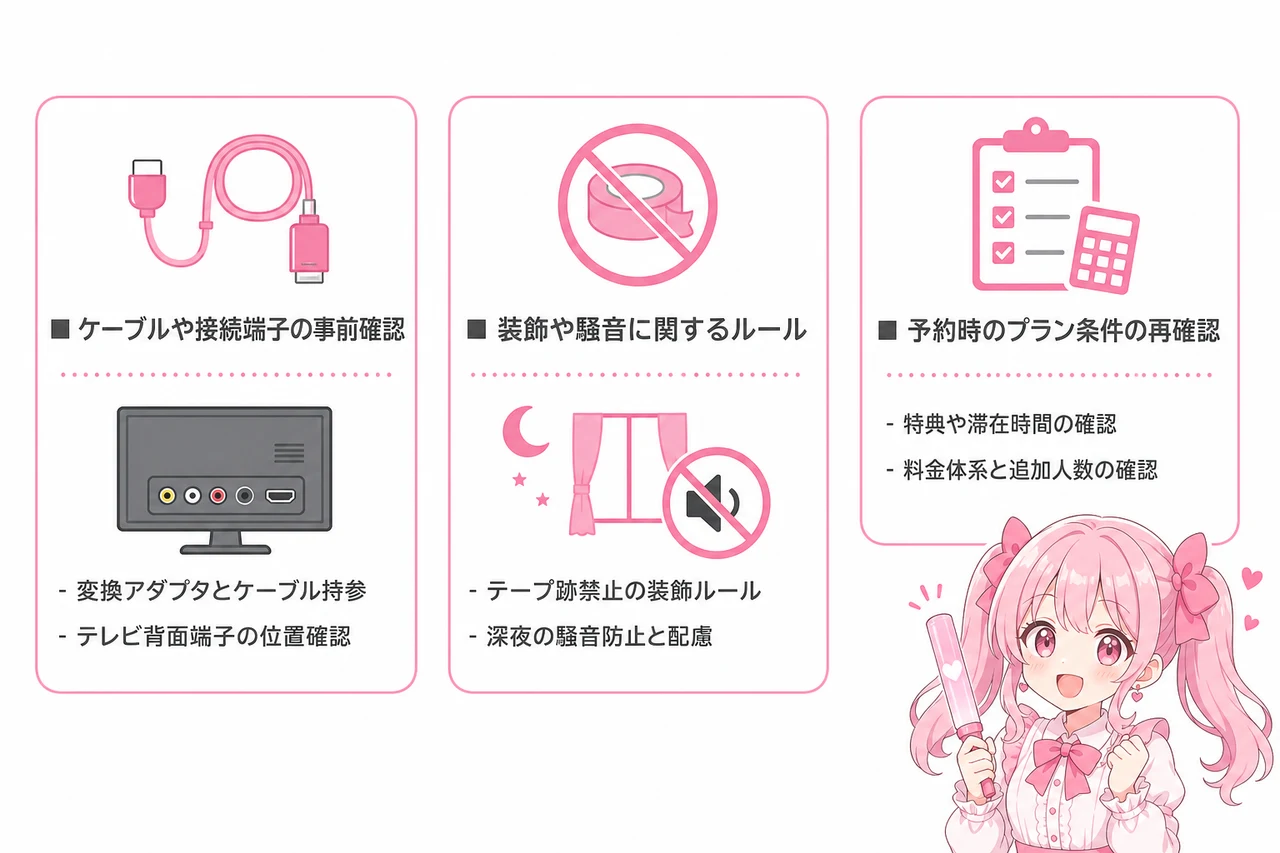 推し活ホテルで失敗しないための注意点