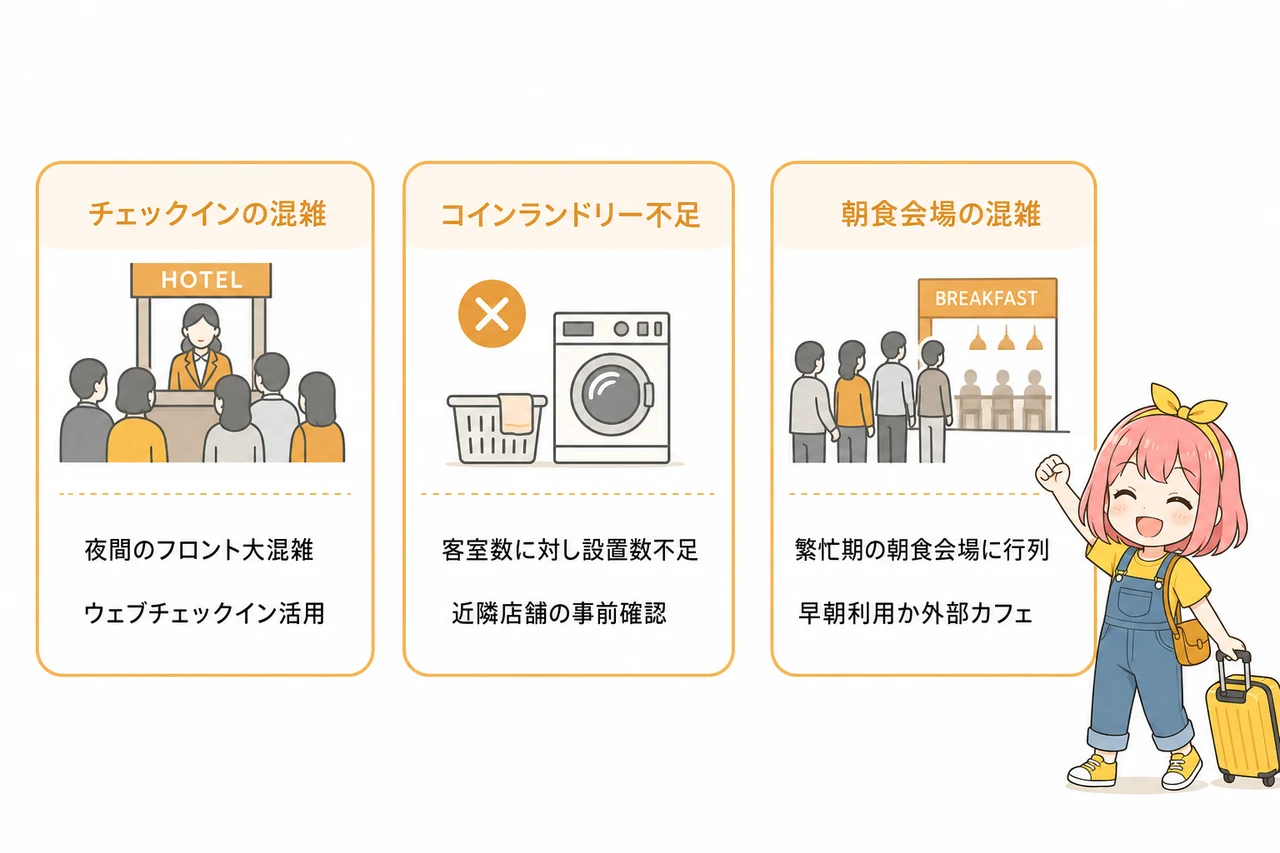 宿泊者が指摘するデメリット3選