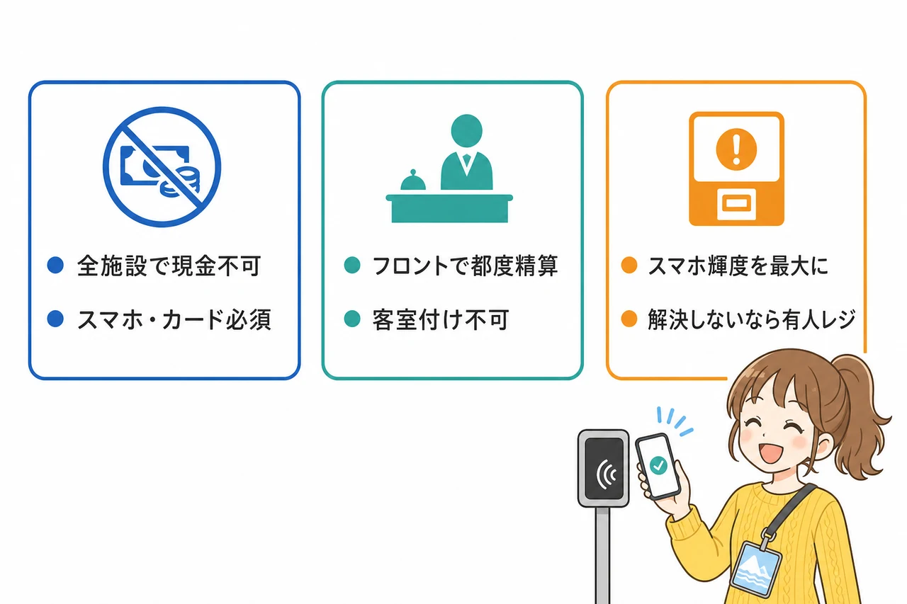 スパークやレストランでの支払いに関する注意点