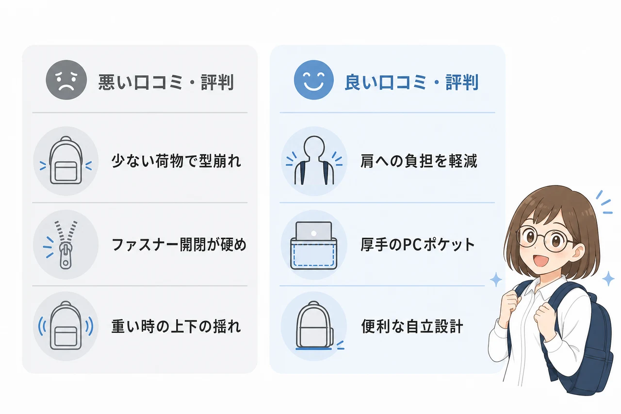 無重力リュックplusの口コミ・評判を徹底調査