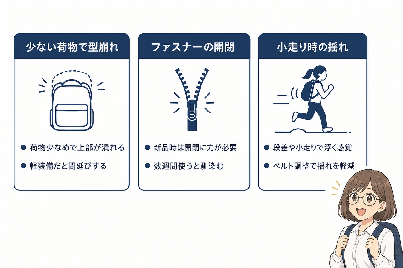 無重力リュックplusを使って分かったデメリット3選
