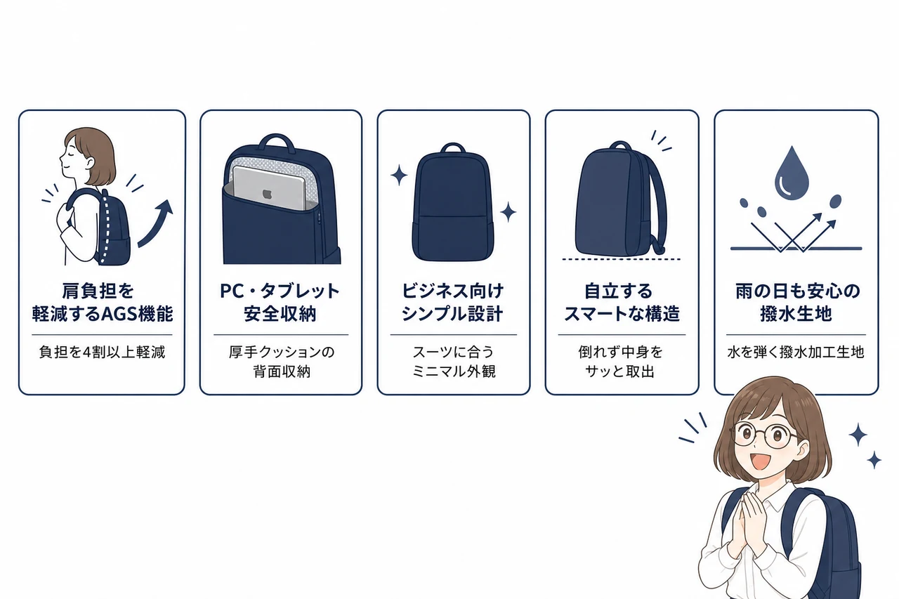 無重力リュックplusを選ぶ5つのメリット