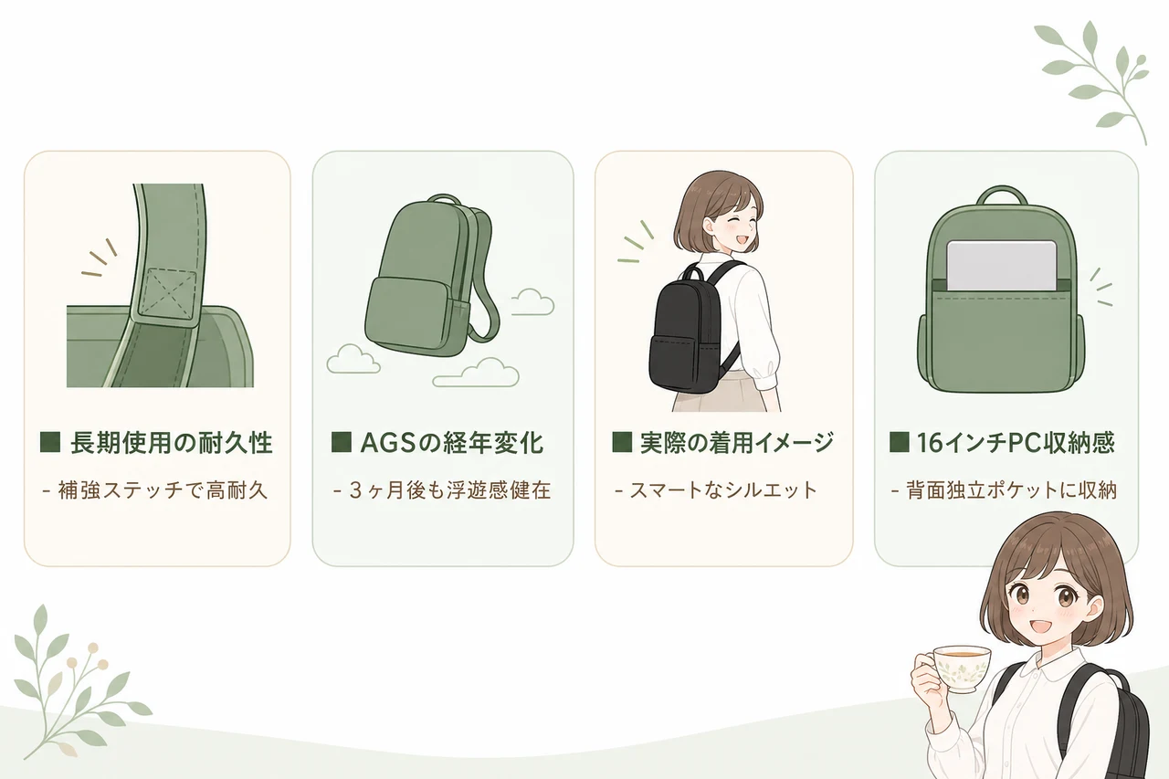 アフタヌーンティー無重力リュックの本音レビュー