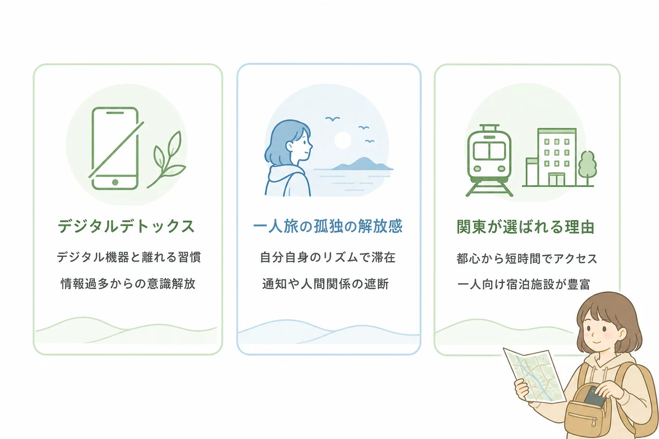 関東のデジタルデトックス一人旅とは？心身をリセットする新習慣