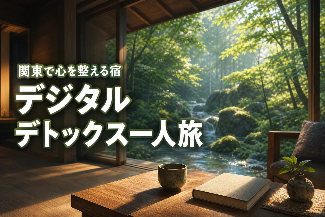 デジタルデトックス一人旅関東でおすすめの宿は？スマホなしで心が整う癒やし旅を紹介！