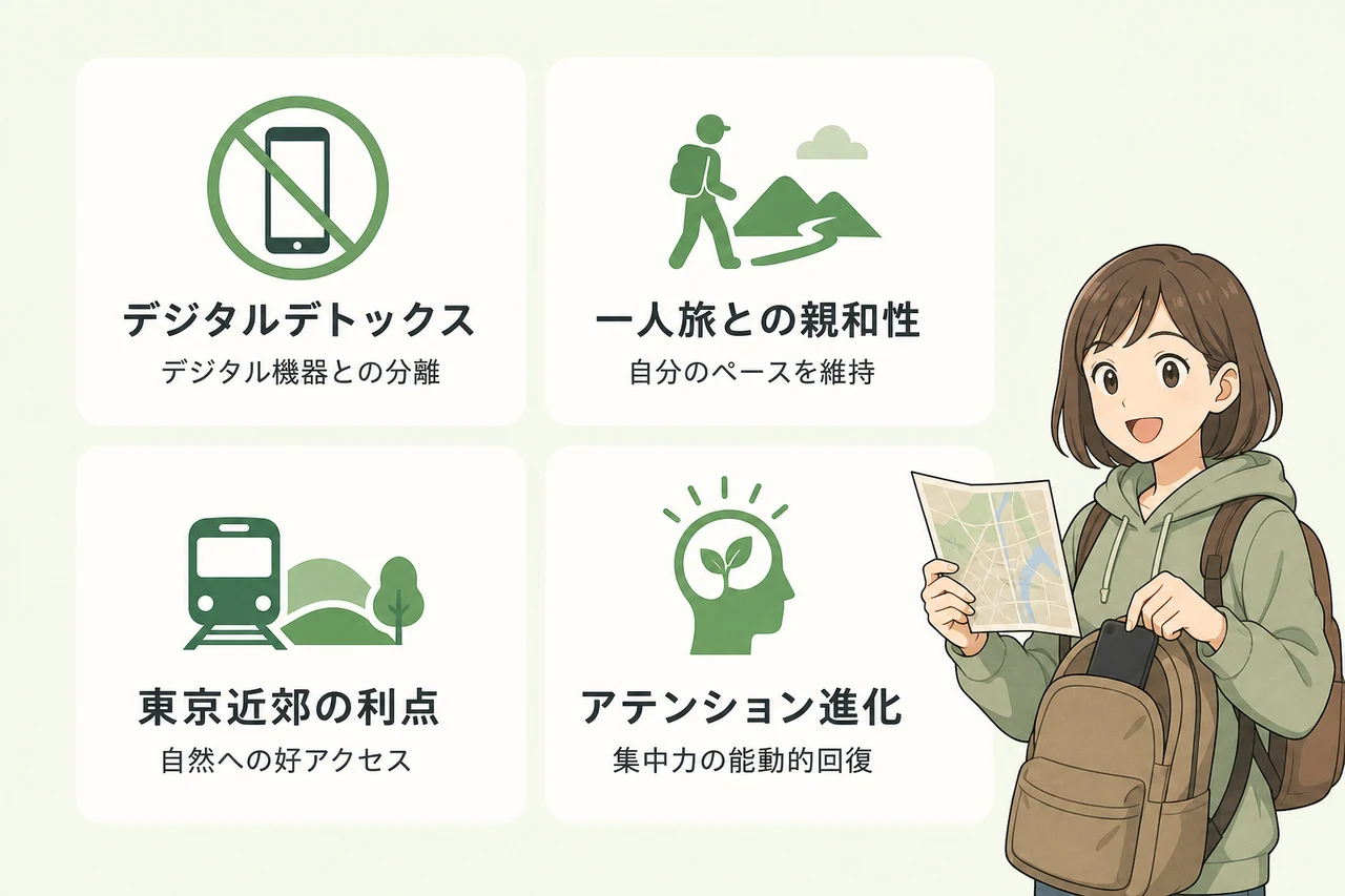 東京発のデジタルデトックス一人旅とは？心身をリセットする新習慣