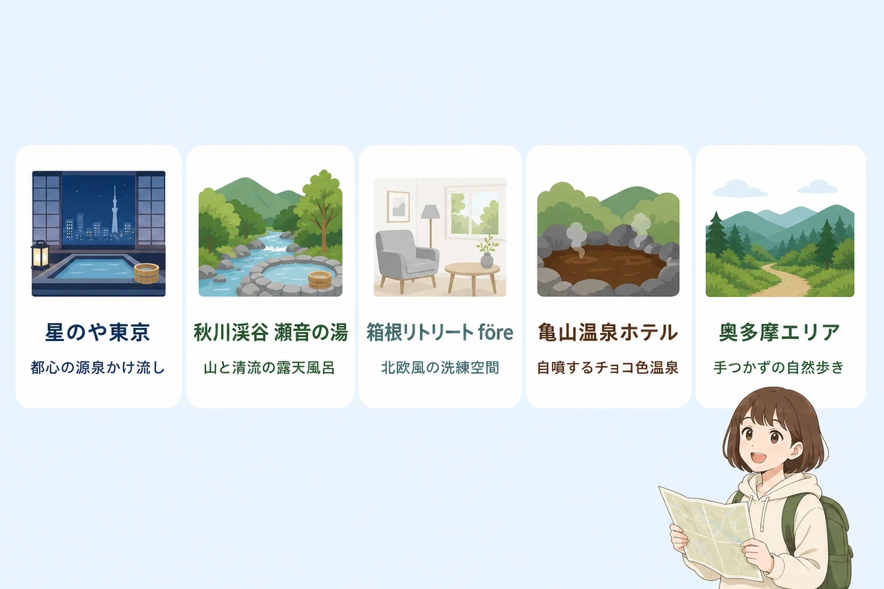 スマホを手放す厳選スポット5選｜東京から行ける癒しの場所