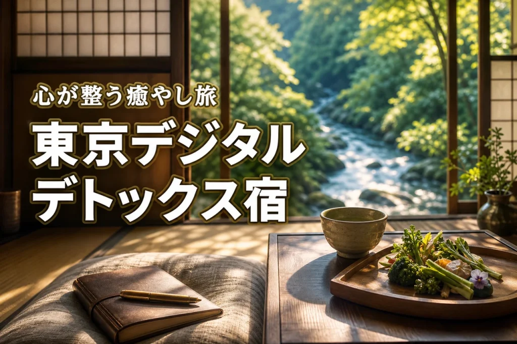 デジタルデトックス一人旅で東京でおすすめの宿は？スマホなしで心が整う癒やし旅を紹介！