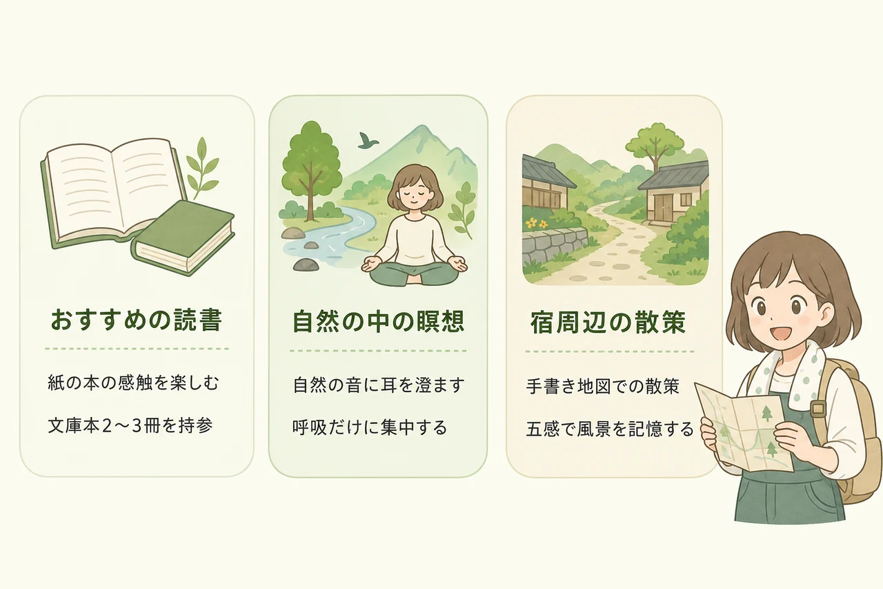 デジタルデトックス中の具体的な時間の過ごし方