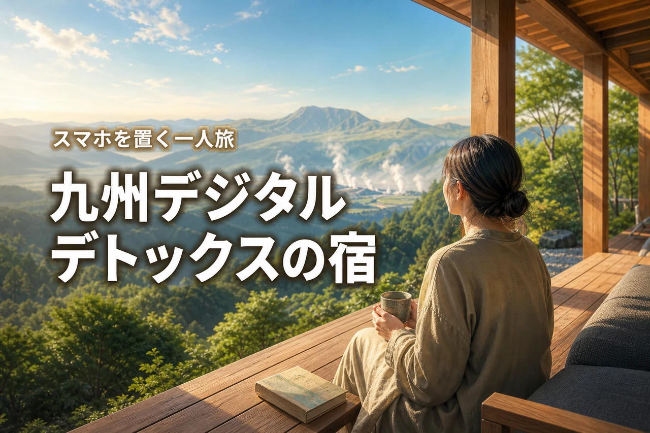 デジタルデトックス一人旅で九州でおすすめの宿は？スマホなしで心が整う癒やし旅を紹介！