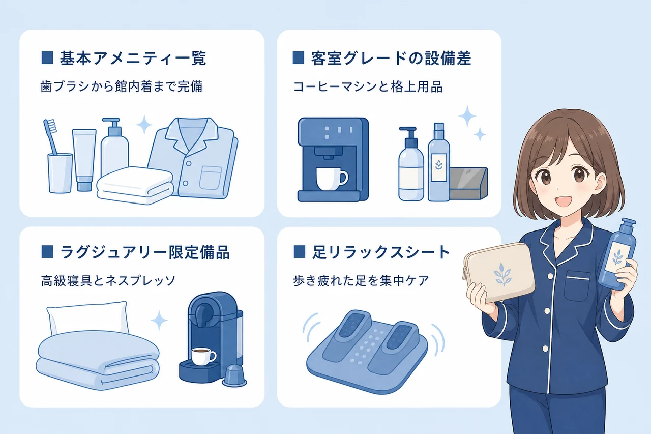 リーベルホテル大阪のアメニティ完全ガイド【全室共通〜高級フロアまで】