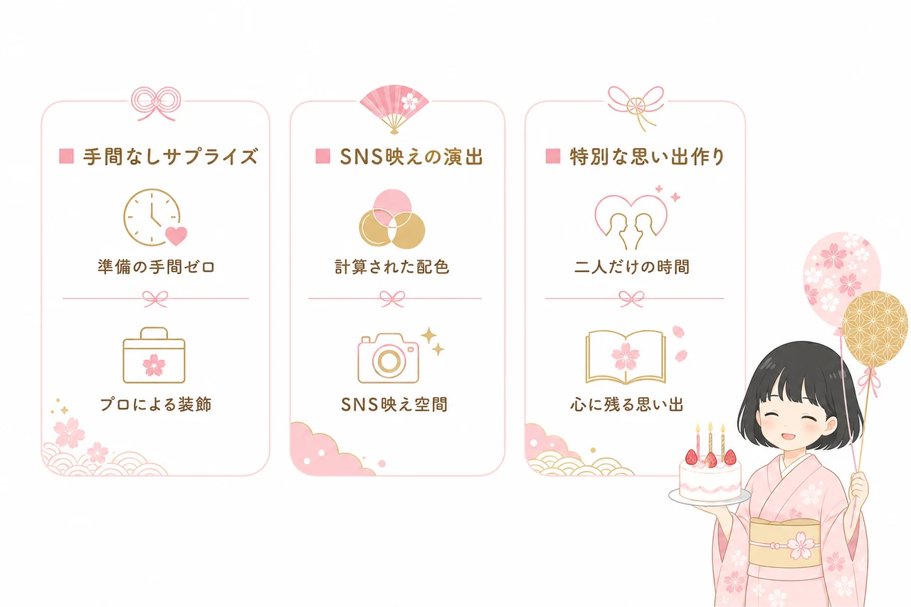 誕生日のホテル飾り付けが京都で人気の理由