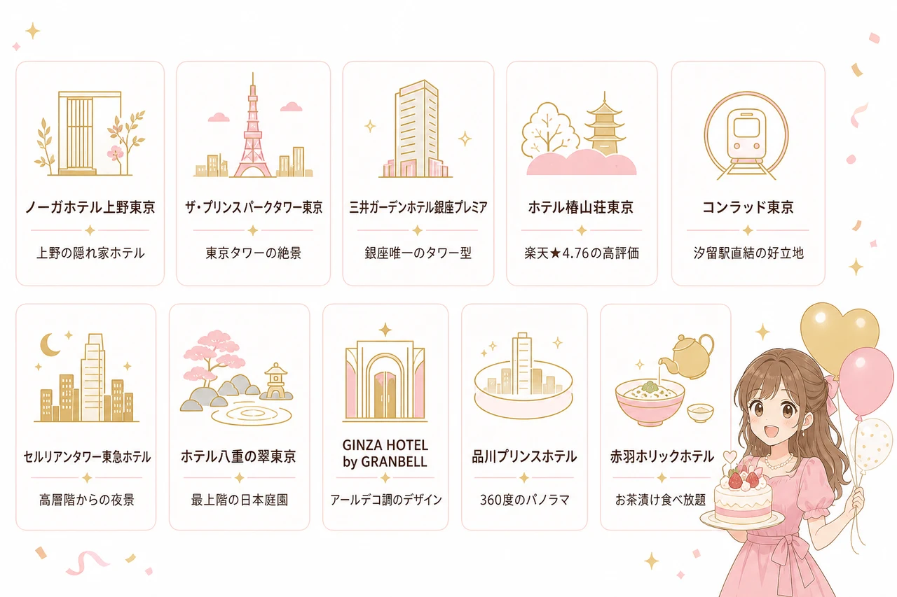 誕生日に飾り付けしてくれる東京のホテルおすすめ10選