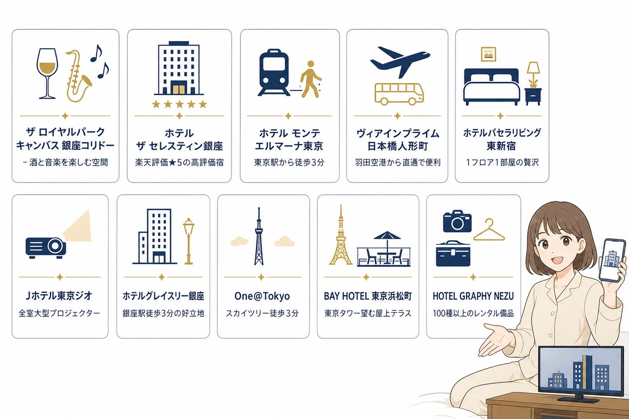 東京のミラーリング対応おすすめホテル10選