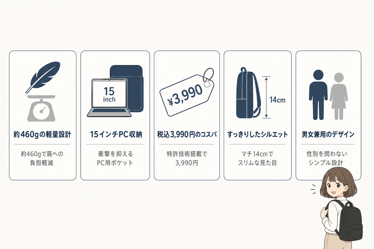 毎日使いたくなる5つのメリット