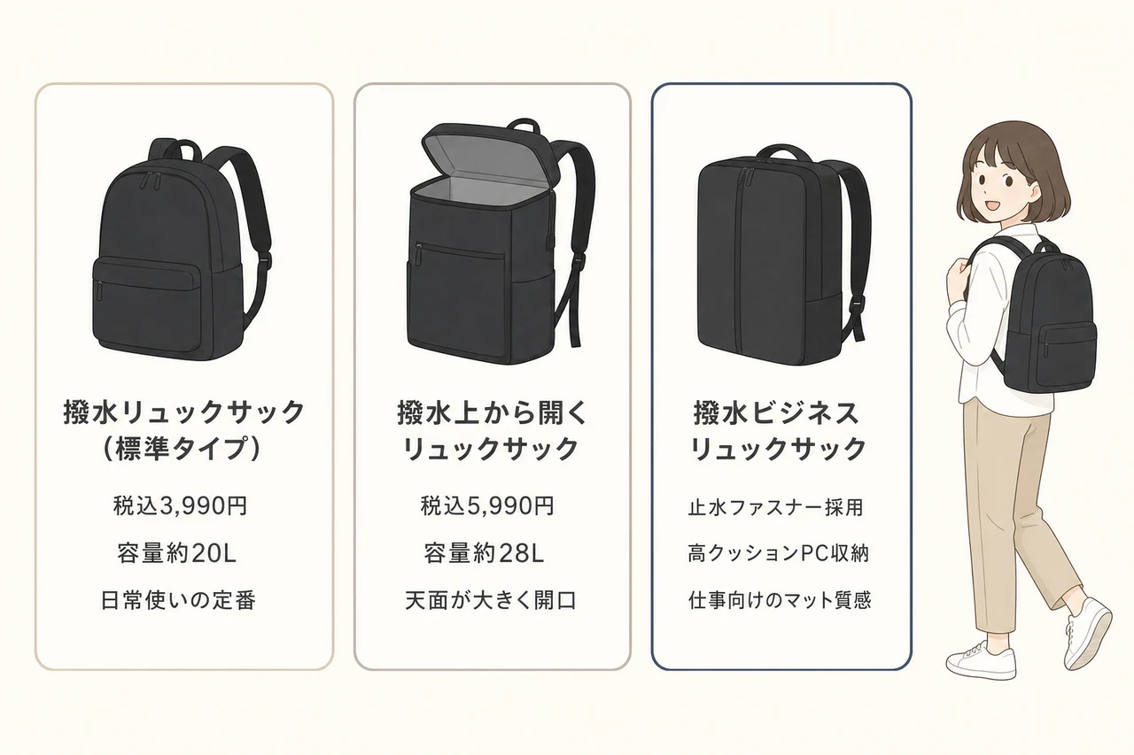 他シリーズとの違いと選び方のポイント