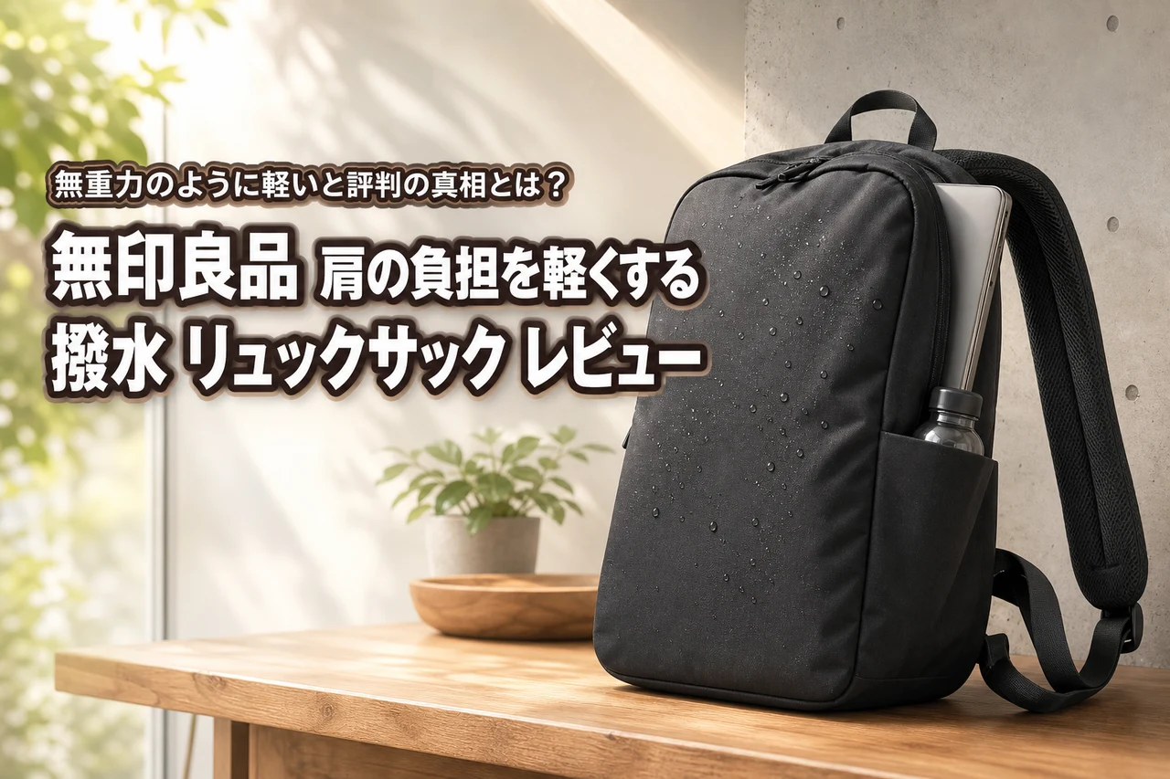 無印良品 肩の負担を軽くする 撥水 リュックサック レビュー！無重力のように軽いと評判の真相とは？