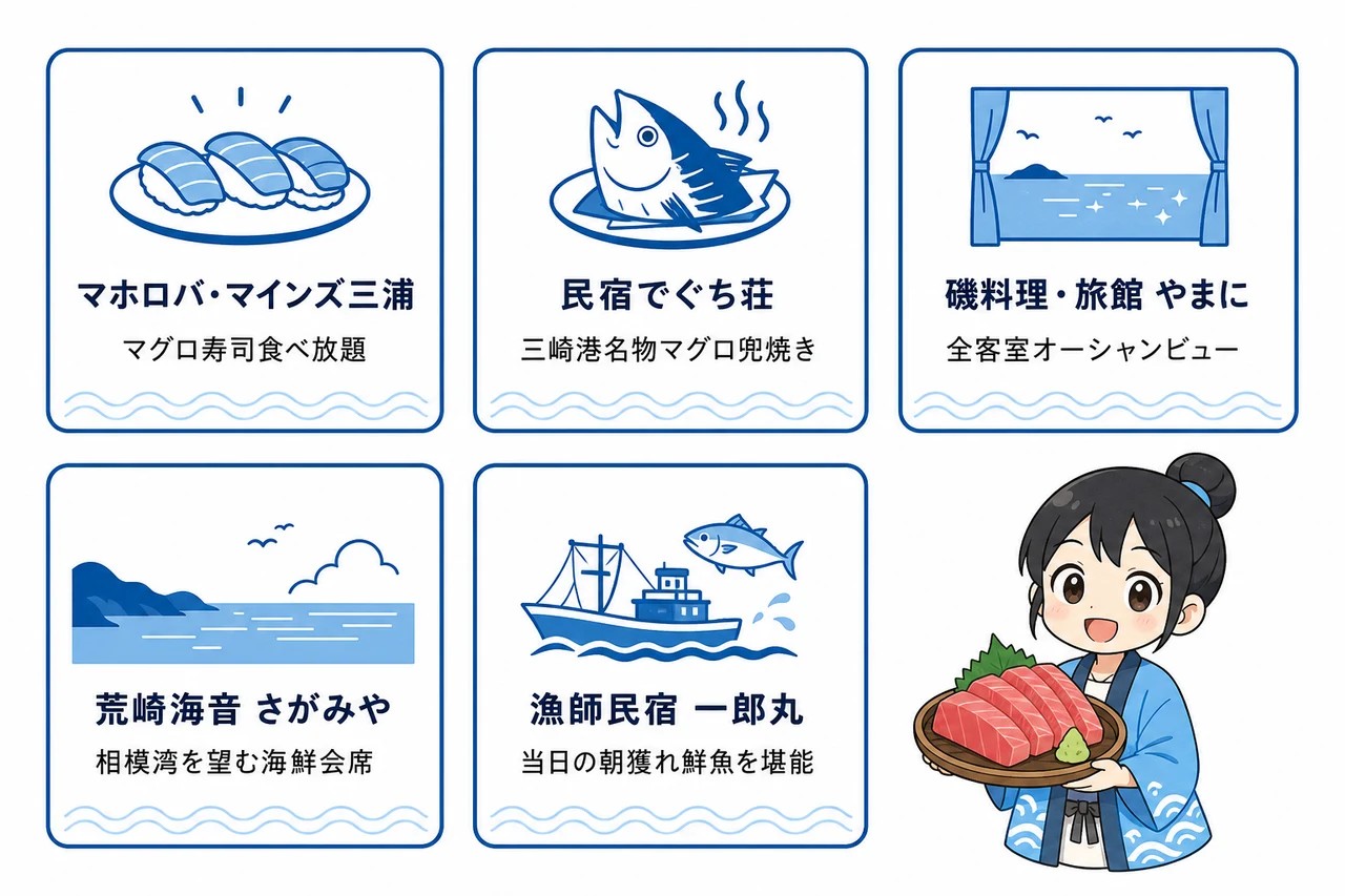 三浦半島で魚が美味しい宿のおすすめ5選